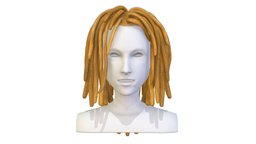 Hairstyle Dreadlocks Gold room, face, hair, modern, toon, style, dressing, avatar, fitting, salon, beauty, lock, long, dredd, cut, fur, loco, head, dread, curl, dreads, blonde, pretty, tuft, length, dreadlock, dreadlocks, haircut, hairstyle, hairs, lush, snag, shaggy, low-poly, cartoon, lowpoly, man, human, textured, "haircuts", "hairdressing"