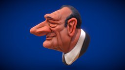 Jacques computer, caricature, french, artwork, portrait, sculpting, president, jacques, humor, graphics, character-design, politics, substance, painter, character, modeling, cartoon, 3d, blender, art, bust, design, zbrush, digital, sculpture, funny, chirac