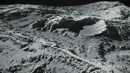 Moon Landscape world, planet, moon, terrain, lunar, future, mountain, sand, star