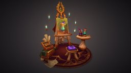 Still Life painting, easel, worldofwarcraft, stilllife, bloodelf, wow