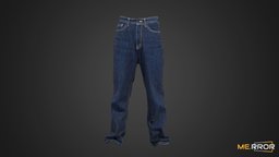 long Jeans fashion, long, clothes, ar, 3dscanning, jeans, denim, photogrammetry, lowpoly, 3dscan, clothing, noai, fashionscan