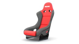 RECARO Sport Car Seat red, leather, seat, sports, sportscar, recaro, drift, blender-3d, bleck, racing-car, 3d, blender, racing, car, cycles, sport, blender-cycles, race