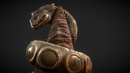 Satakal world, snake, sand, statue, serpent, sandstone, orochimaru, art