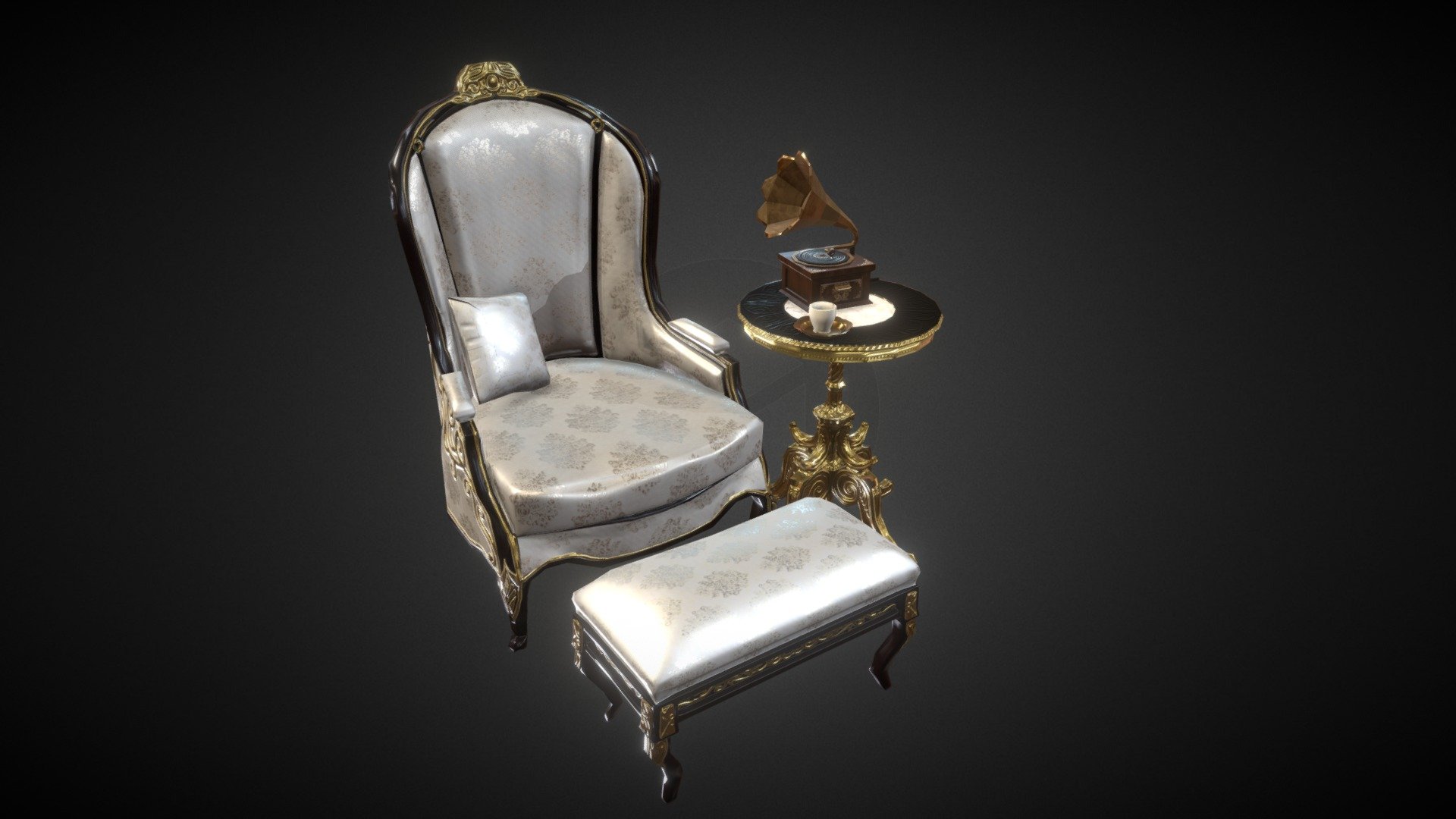 Hope you all enjoy, i personally am very proud of how the table turn out, the chair color is rather dull i'll say 3d model