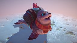 Serac the Seal (2018) flying, dota2, dota, vr, seal, courier, fantasy