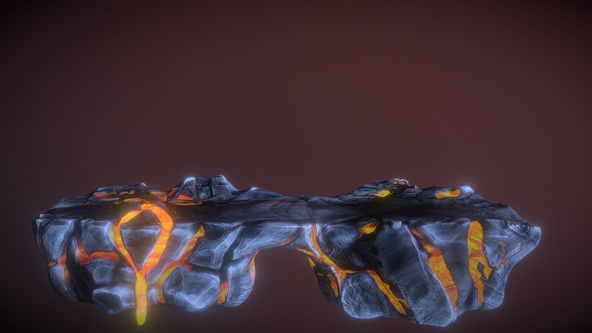 Lava Plattform - 3D model by Phlox (@Phloxie) 3d model