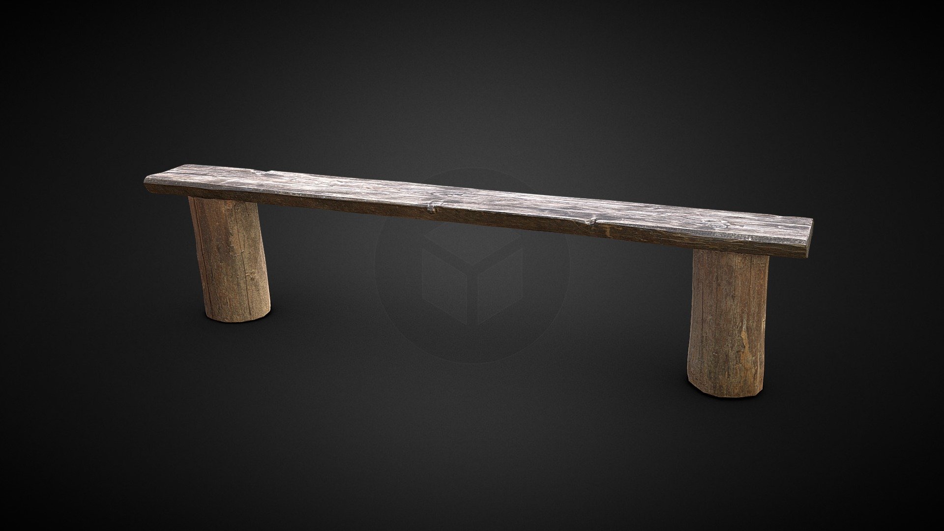 Photogrammetry Wood Bench Old 3D Scan Lowpoly Model - Wood Bench Old 3D Scan - Retopo - Download Free 3D model by grafi (@zdenkoroman) 3d model