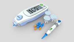 Glucose Meter blood, device, system, monitor, testing, sugar, glucose, hospital, science, medicine, meter, tip, measure, healthcare, disease, tester, lancet, diabetic, test, digital, medical, lancing