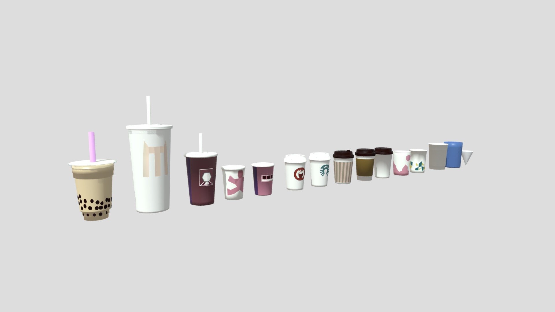 Drink in Hong Kong,
No logo
Coffee, Soft Drink, Hot Tea, Bubble Milk Tea
Visit my website businessyuen.com - Drink pack 1 - Buy Royalty Free 3D model by businessyuen 3d model
