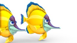Hi-Poly Subdivision 3D Model Fish eye, fish, toon, fishing, pet, coral, asian, ocean, aquarium, subdivision, color, fresh, yellow, smile, nemo, sushi, fin, seafood, hairy, arthropod, cartton, cuttlefish, coralfish, oceanlife, fish-cartoon, character, cartoon, 3d, model, animal, sea, coral-fish, ocvarium