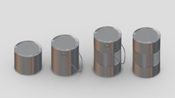 Painting Cans kit, saw, tape, hammer, set, screw, complete, tools, generic, new, big, collection, wrench, vr, ar, pliers, realistic, tool, old, machine, screwdriver, toolbox, stanley, vise, gardening, dewalt, asset, game, 3d, low, poly, axe, hand