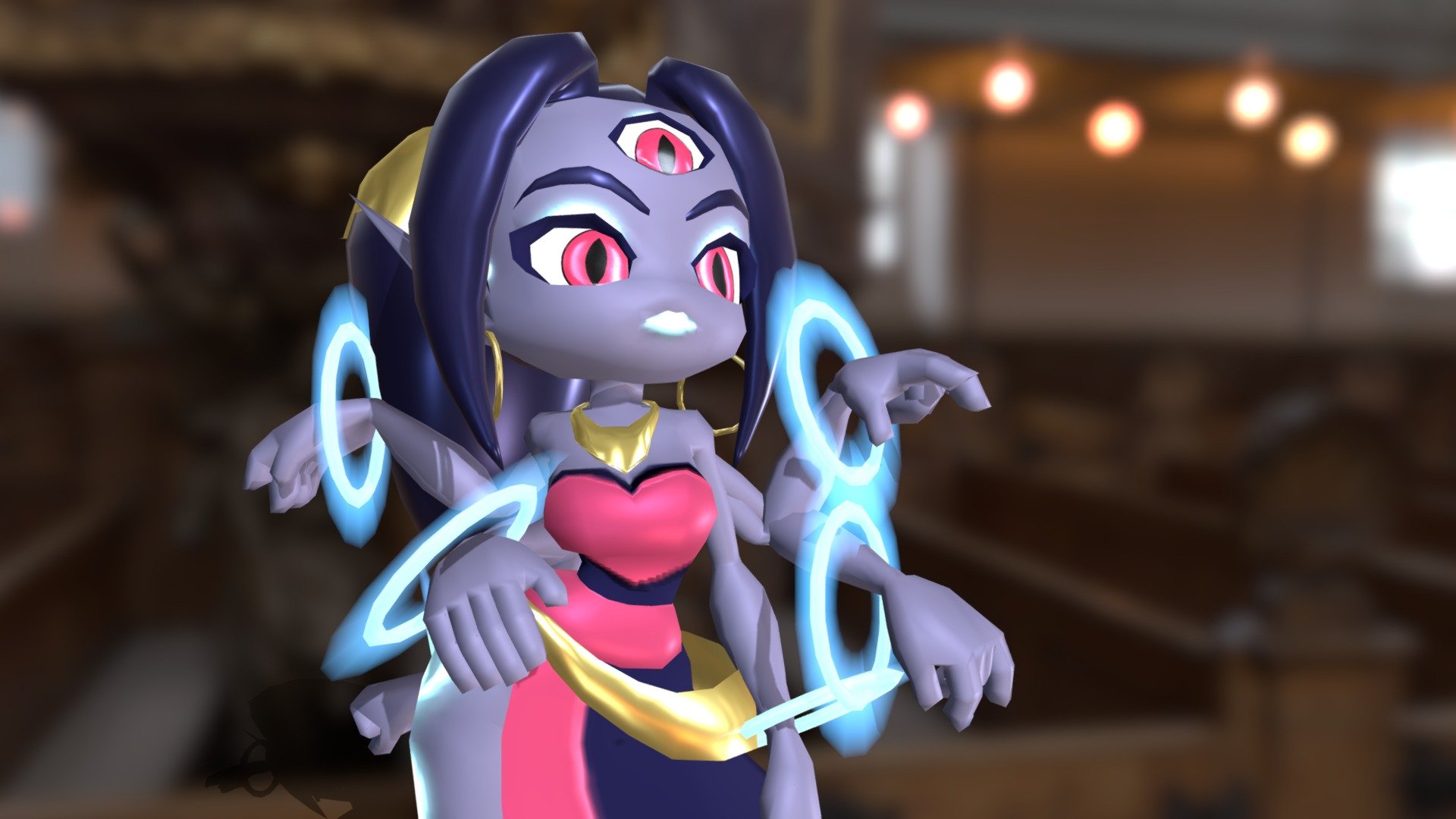 The model of Eliza, the main character of Elysian Rings. A 1 level demo of the game can be played here: https://goatboatgames.itch.io/elysian-rings - Eliza Chibi - 3D model by SizzulReal 3d model