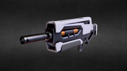 Sci-fi Tactical Assault Rifle rifle, substancepainter, substance, sci-fi, gun
