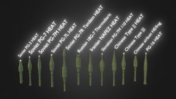 RPG AMMO VARIANTS NAMED rifle, missile, rpg, greanade, gun