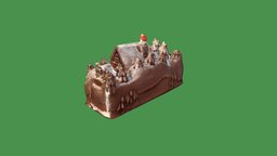 YULE LOG food, autodesk, cake, log, 3d-scan, store, christmas, remake, bakery, yule, photogrammetry, scan, 3dscan, download