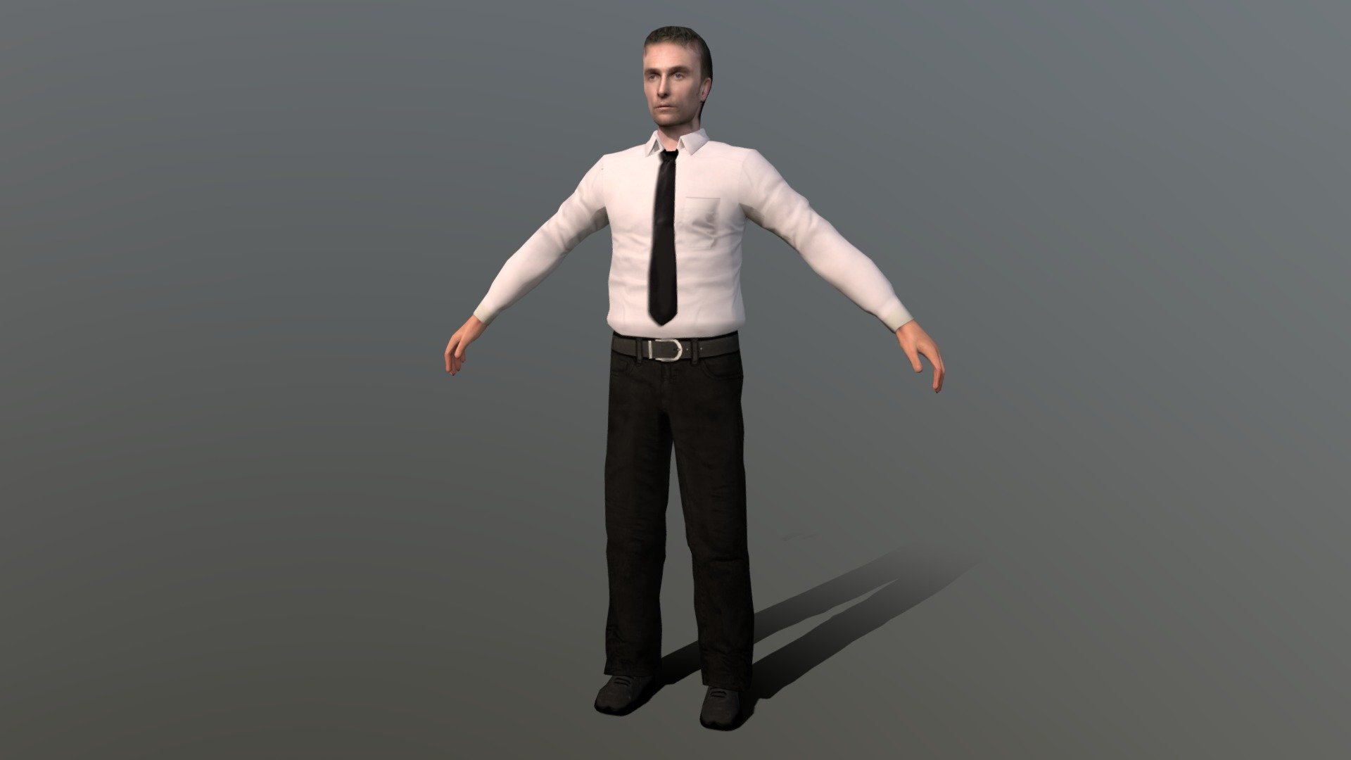 Rigged lowpoly Male, perfect for mobile and PC games. If you need a pack of 100 people, write to me 3d model