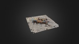 RandomLab 020 Abandoned Wreck abandoned, wreck, auto, wrecked, burned, realitycapture, photogrammetry, 3d, car, hyljatty, kohtiyota, mantsala