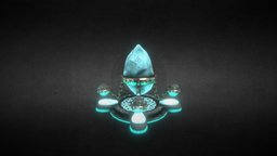 Improved-rune-crystal crystal, mystical, runes, stylized, ancient-technology