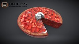 PieStrawberryChart gamereadyasset, 3dgameasset, bricks3dstudio, vietnam3dartoutsource, piestrawberrychart, piestrawberrychart3dmodel, piestrawberrychart3dasset, piestrawberrychartgameready, gamereadypiestrawberrychart