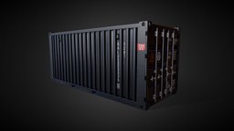 Shipping Container prop, vintage, screw, transport, shipping, old, substancepainter, substance, sea