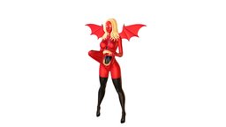 Silt 2 demon, 3dprintable, vampire, 3dprinting, female-character, charactermodel, femalecharacter, demongirl, 3dprint, blender, 3dmodel, female-model