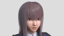 Uniform Girl pbr-game-ready, female, humanoroid