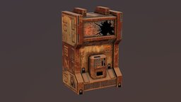 Ruined Vending Machine device, abandoned, ruins, vending, rusty, machine, automat, substancepainter, 3dsmax, sci-fi