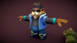 Rocat Skin1 cat, character, game, design, rocat, skin1