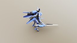 Prototype [OMEGA-BLADE] hard-surface, mecha, 3d-coat, hardsurface, zbrush, robot