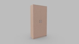Office Cupboard Low-poly 3D model office, modern, collection, furniture, furnishing, cabinet, cupboard, low-poly-model, lowpolymodel, low-poly, pbr, lowpoly, low, wood