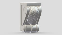Scroll Corbel 08 stl, room, printing, set, element, luxury, console, architectural, detail, column, module, pack, ornament, molding, cornice, carving, classic, decorative, bracket, capital, decor, print, baroque, classical, kitbash, pearlworks, architecture, 3d, house, decoration, interior, wall, pearlwork, printablemolding, printabl