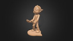 Astroboy controller and headphone stand storage, stand, shelf, printing, gaming, desk, accessories, sla, display, headphone, gift, gamer, accessory, setup, decor, controller, print, peripherals, fdm, astroboy, merchandise, retro-futurism, game, 3d, model, video, gear, character-inspired