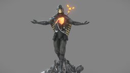 Higgs Monaghan asteroid, fanart, apocalyptic, death, starship, dead, cyberpunk, stars, astronaut, star, deadpool, thelastofus, lastofus, higgs, fanart3d, stranding, deathstranding, character, game, 3d, blender, blender3d, conceptart, starwars, skull, creature, fantasy, samporterbridges