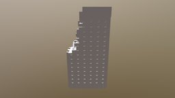 Building with Battle Damage damage, kaiju, godzilla, battle, jager, building