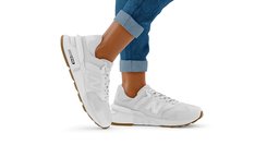 New Balance 997 with legs leather, fashion, legs, sneakers, newbalance