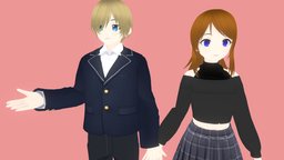 2 3D Anime Character Girl for Blender hair, cute, avatar, assets, japan, boy, , girls, pack, new, kawaii, free3dmodel, popular, kitbash, freedownload, charactermodel, animegirl, free-download, girl-cartoon, vrchat, girl-model, freemodel, anime-girl, free-model, girlcharacter, vrchat_avatar, vtuber, vrchat-model, character, unity, girl, asset, blender, blender3d, sci-fi, free, fantasy, anime, japanese, "spyxfamily", "vtuber-commission"