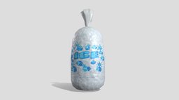 Bag of Ice ice, cooler, bag, supermarket, groceries, ice-cube, bag-of-ice