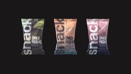 Package Low food, product, packaging, chips, potato, bag, mockup, snack, package, pouch, foil, loypoly, snackfood, plastic