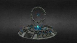 Crystals Portal portal, props, substancepainter, asset, blender, fantasy, environment