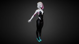 Gwen Stacy spider, spiderman, femalebody, marvelcomics, humananatomy, spidergwen, femaleanatomy, spidergirl, comicart, marvelcharacter