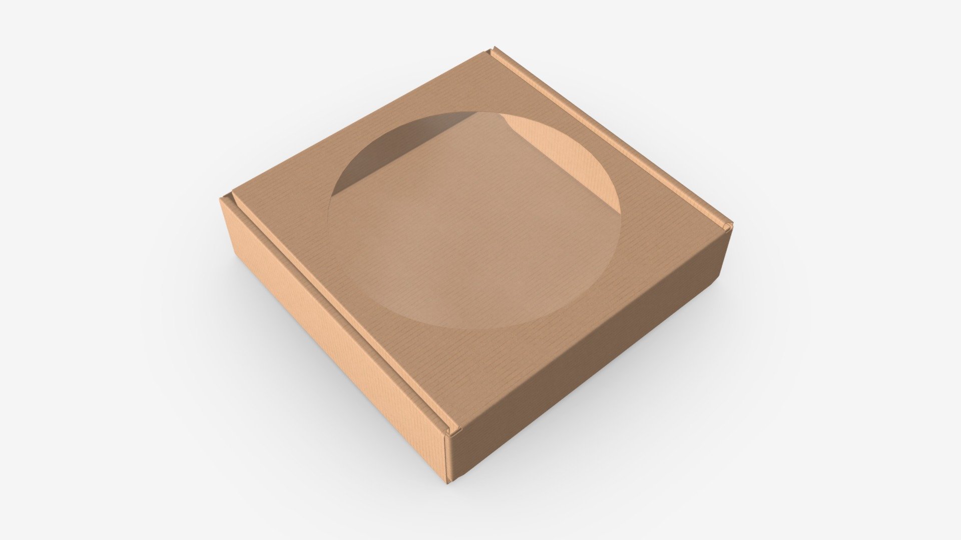 Corrugated Cardboard Box with Window 02 - Buy Royalty Free 3D model by HQ3DMOD (@AivisAstics) 3d model