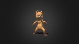 Fantasy Monster : Cat cat, rpg, unreal, unity, pbr, gameasset, animal, monster