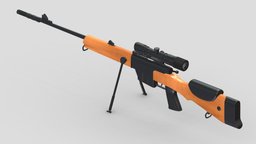 FR F1 Sniper Rifle High Poly rifle, grenade, assault, high, soldier, revolver, army, handgun, carbine, generic, semi, long, submachine, defense, equipment, firearm, vr, bullpup, ar, firearms, automatic, machine, battle, pistol, sniper, launcher, personal, semi-automatic, weapon, asset, game, 3d, low, poly, military, shotgun, gun, gear, war, "light", "multiple-barrel"