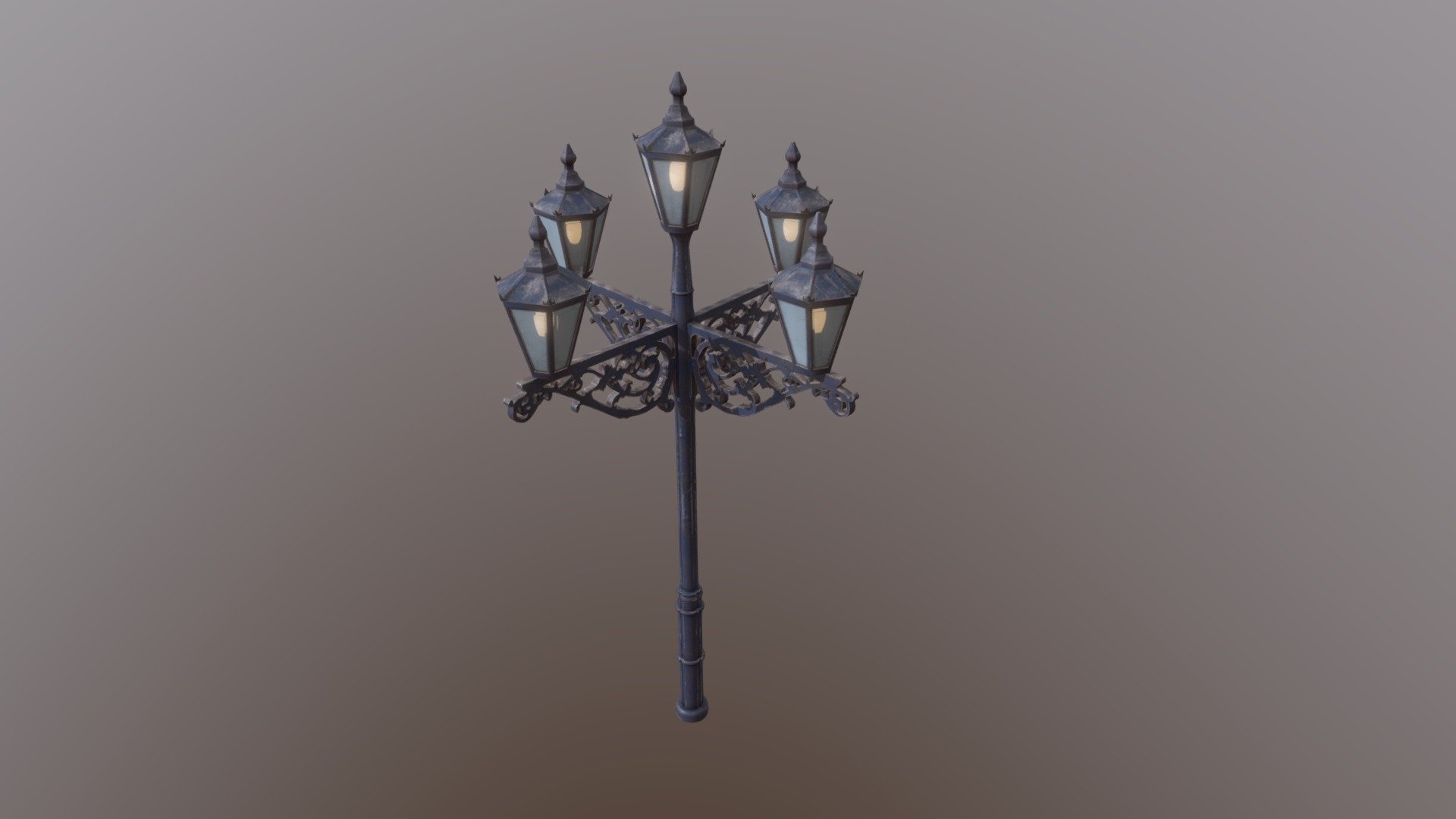 Victorian five lucern street lamp
Blender 2.9 modeled
Substance painter 2k textured
Game ready model with emmisive light.
Optimal for Unreal or Unity engine