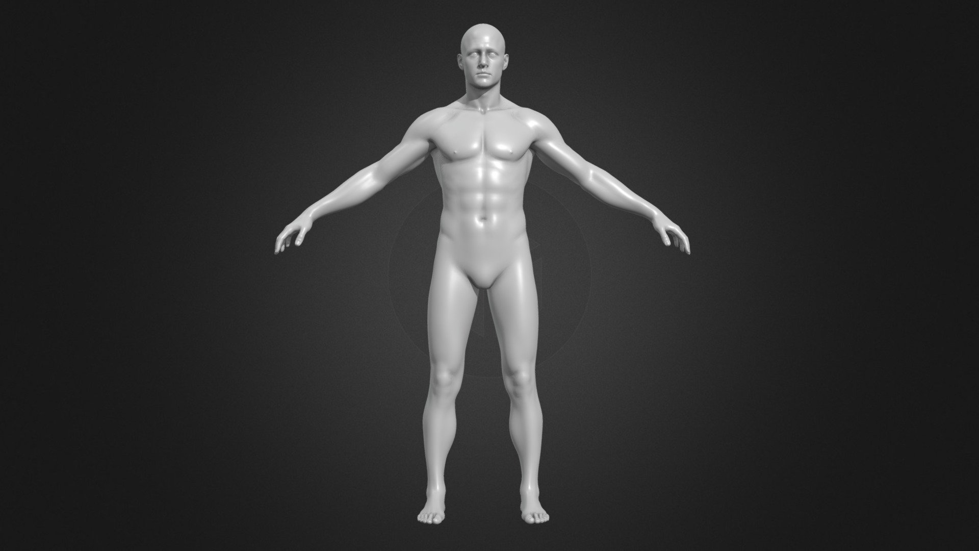 This is a standard human body model. It contains 68456 triangles and is a very standard low-poly human body model. It can be used for basic human body sculpting, bone binding, and other operations, with well-organized UV mapping, but may need to be repositioned according to personal preferences. It is available for download and use if needed.