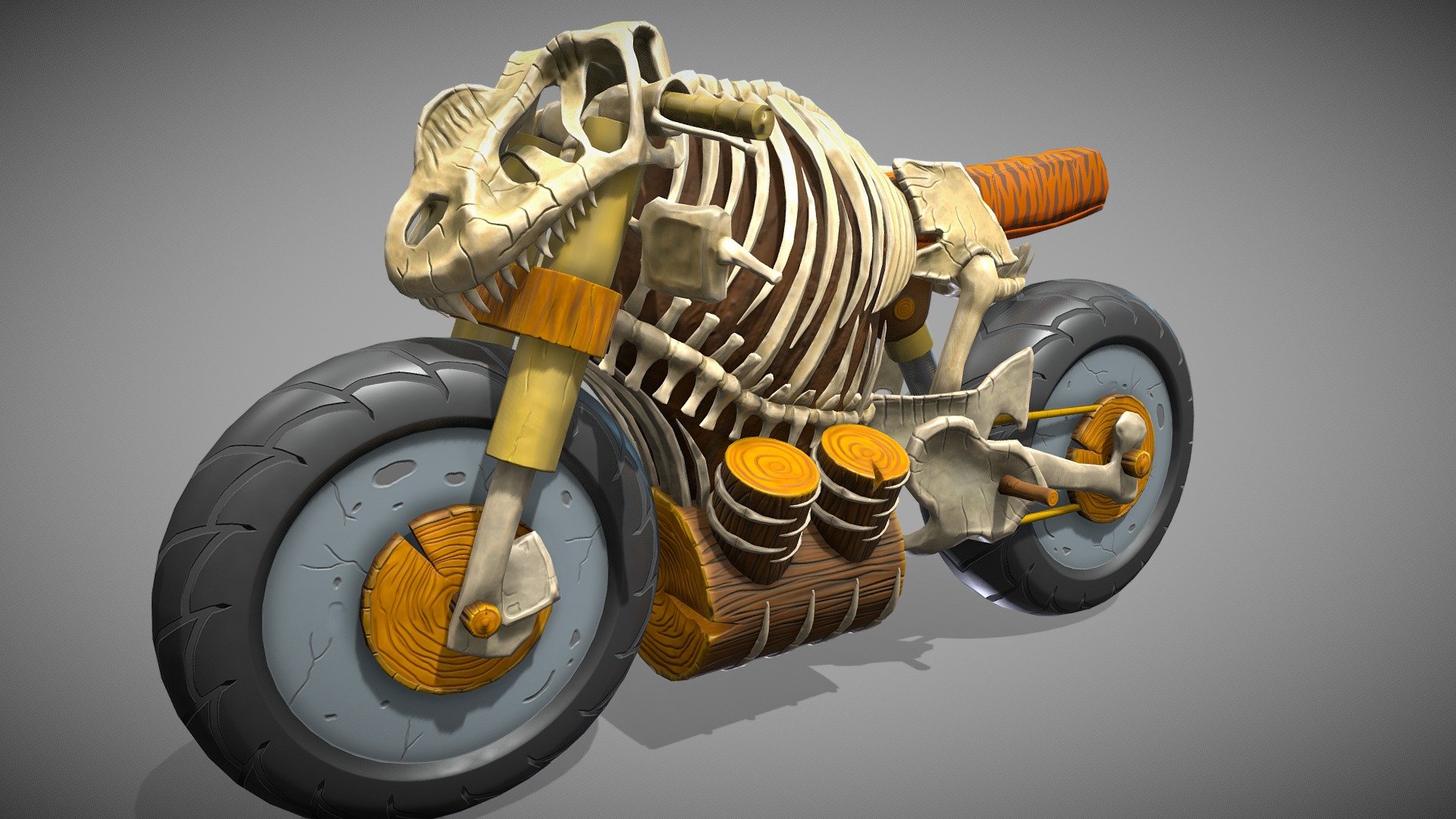 The 3D model I produced was crafted using Maya and ZBrush, and then textured using Substance Painter.


Design 3D based on the concept of Valentin Rzheusski.
https://www.artstation.com/artwork/obAEqB