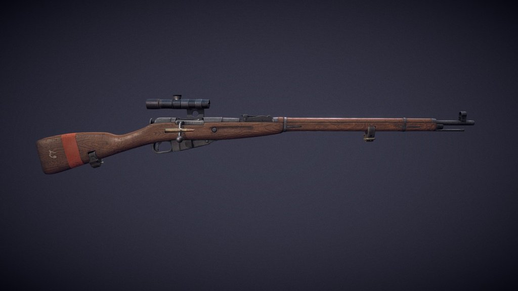 Hello,
this is reworked model of my old Mosin Nagant with PU Scope (my original model can be found on the Nexus as a  mod for Fallout:NV).

I made several changes, added some details (slings, changed the receiver from hex to round, I still think that the hexagonal receiver looks better, but there were no hexagonal PU snipers. I actually made PE scope, so I might do hex PE sniper one day), which increased the polycount by more than 50%, but it is still more than reasonable.  And of course this one is PBR.

Main Gun has 2048px texture, scope has 1024px texture.

Thanks for peeking in, and as always any comment is much appreciated.