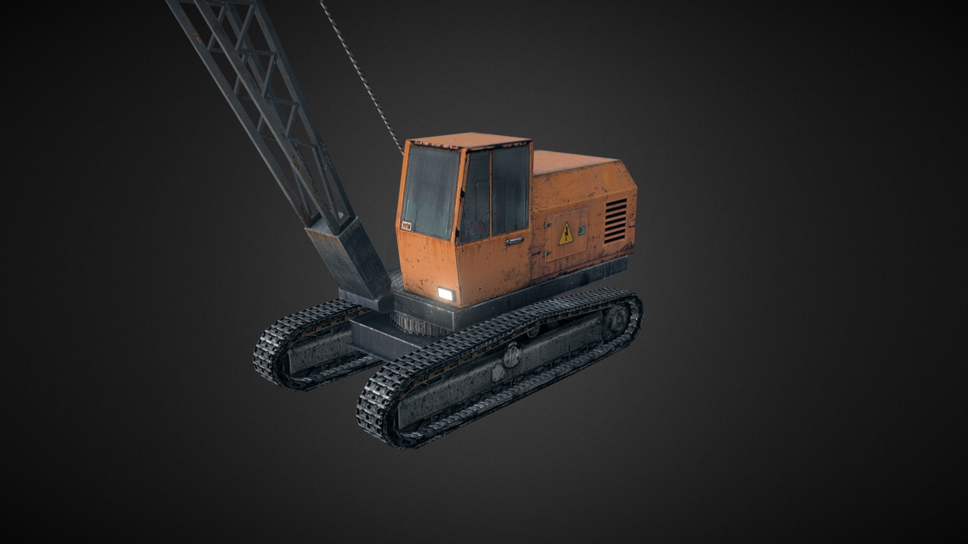 Crane on tracks