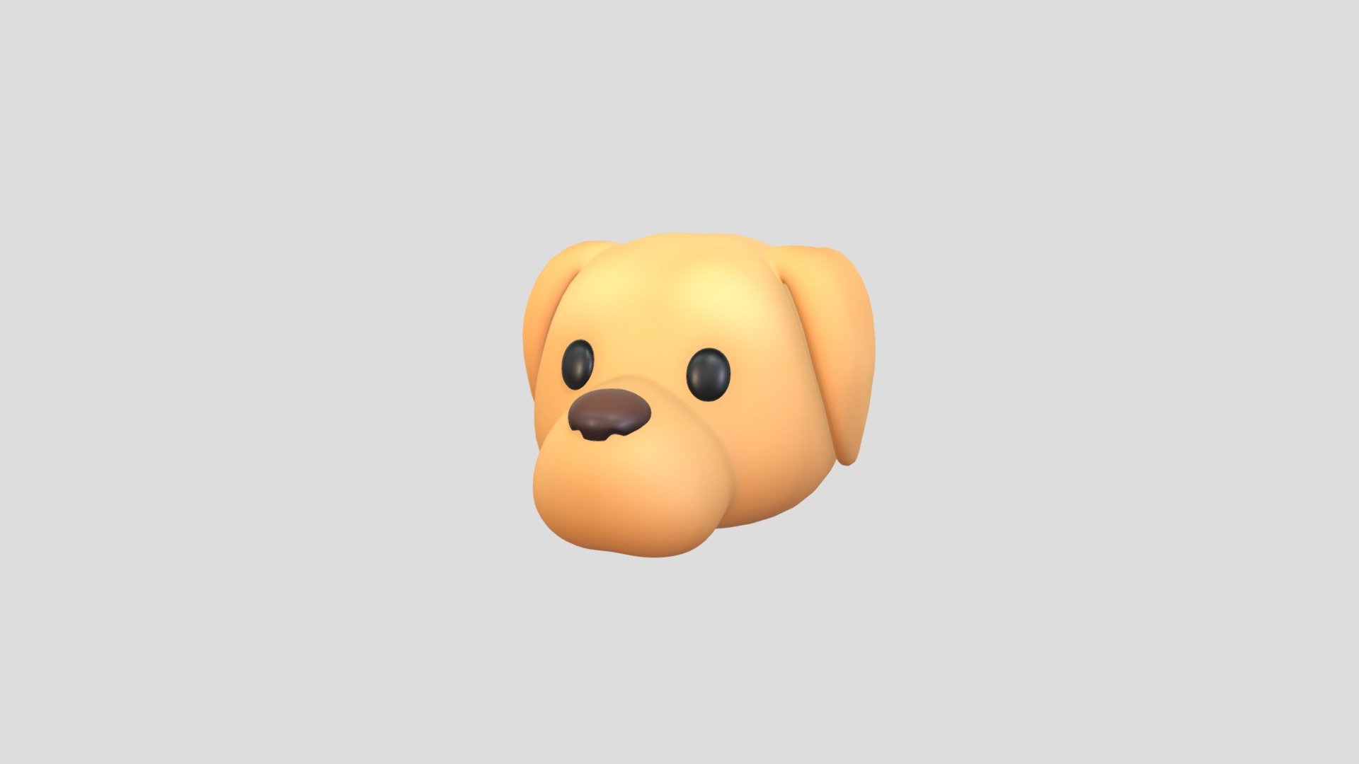 Golden Retriever Dog Head 3d model.      
    


File Format      
 
- 3ds max 2021  
 
- FBX  
 
- OBJ  
    


Clean topology    

No Rig                          

Non-overlapping unwrapped UVs        
 


PNG texture               

2048x2048                


- Base Color                        

- Roughness                         



1,720 polygons                          

1,766 vertexs                          
