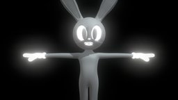 Cartoon Rabbit 3D Model cartoon-cat, cartooncat, cartoon-rabbit
